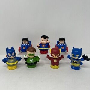 DC Little People Super Heroes Batman Superman Wonder Woman Flash Green Lantern